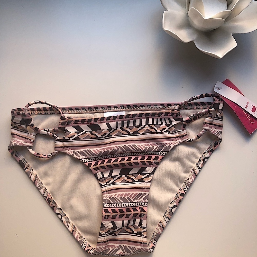 Exhilaration Juniors Strappy Hipster Bikini Bottom